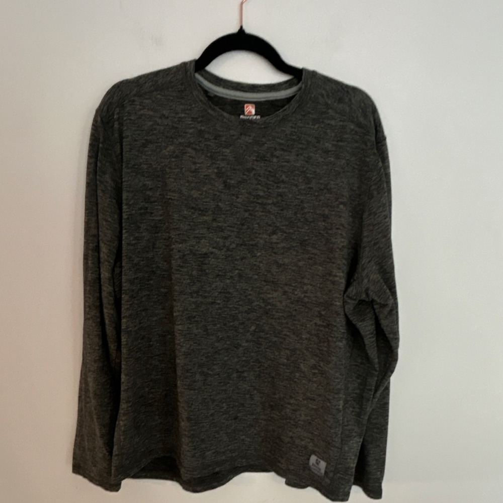 Rugged‎ Elements Durable Utility Long Sleeve Top XL Gray Polyester Spandex Soft